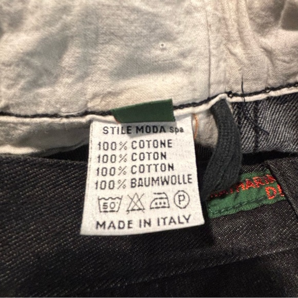 KATHARINE HAMNET Sz 28 KHD Pant Black Barrel Style Jeans Made in Italy NEW - Picture 8 of 9